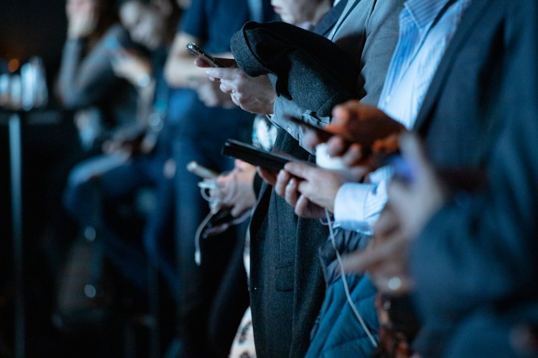 people scrolling social media on phones