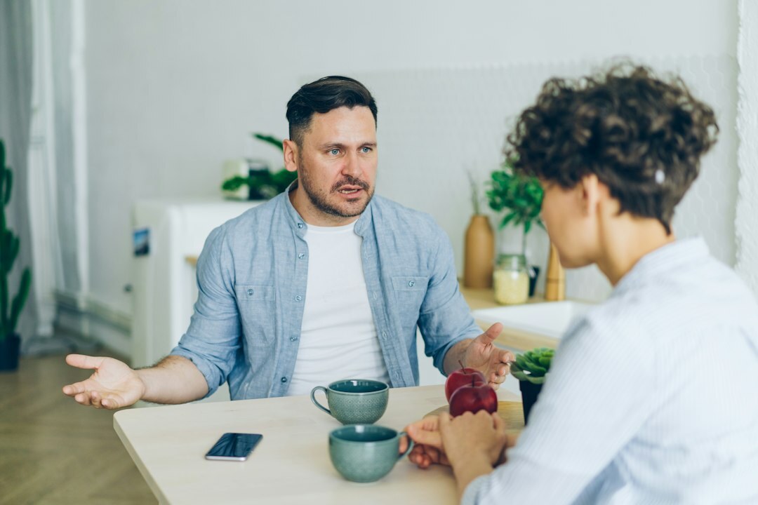 people discussing in uncertain times